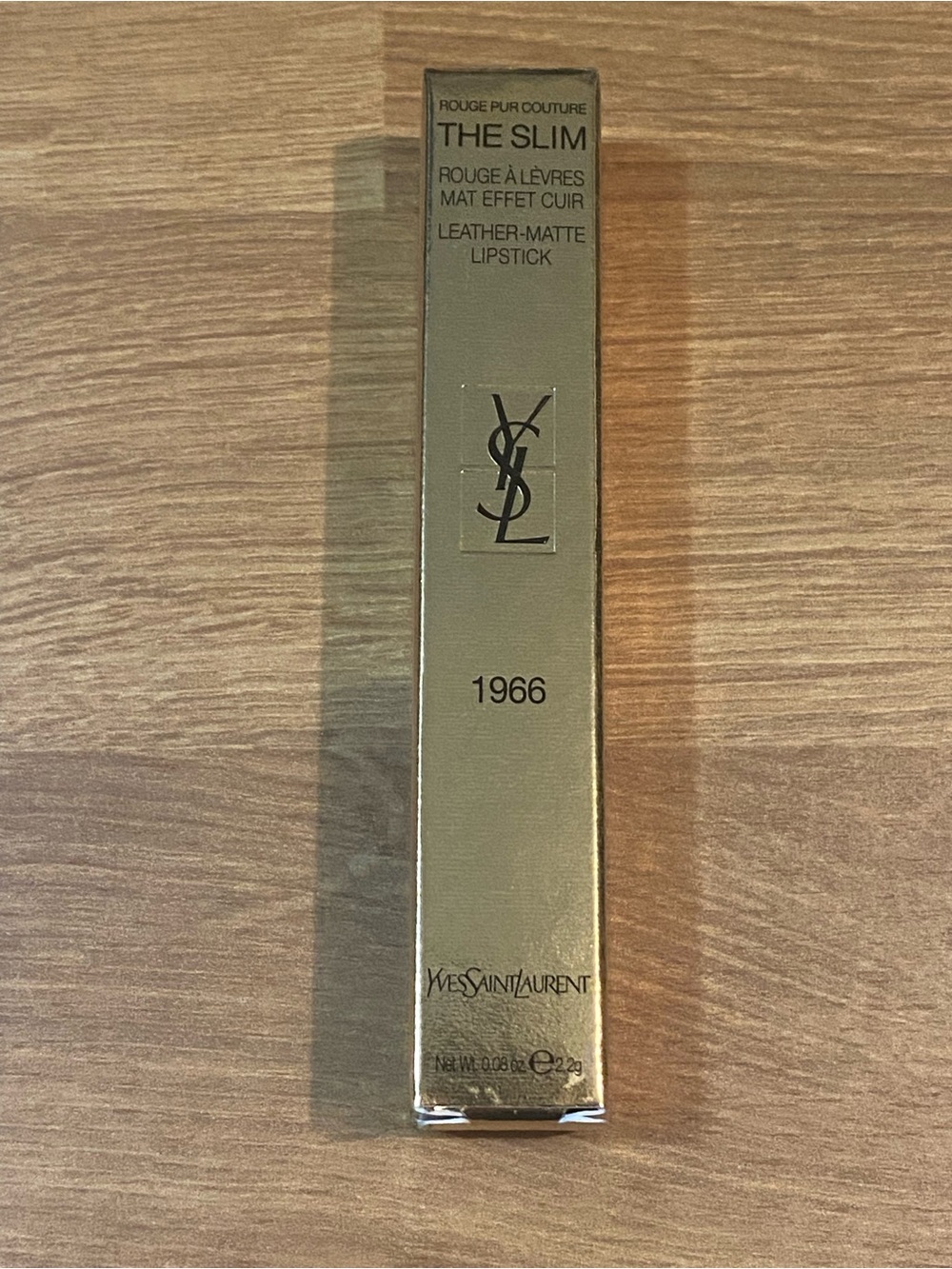 Yves Saint Laurent Gold Lipstick Box with YSL Logo